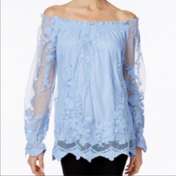 Marled Tops - Marled reunited clothing , lace off shoulder top blouse, size medium